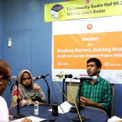 Action Aid Radio session Breaking Barriers, Building Bridge Program.